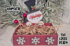 Whimsical Snowman Box Laser SVG Product Image 1