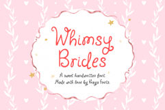 Whimsy Brides Handwritten Curly Script Font Wedding Font Product Image 1