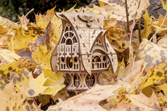 Whimsical Fairy Garden House Laser Cut File, SVG Cottage Product Image 7