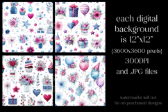 July 4th Patterns, 4th of July Whimsy Floral Patterns, s2 Product Image 2