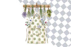 Whimsy Polka Dot Cottagecore Kitchen Clipart Bundle PNG Product Image 2