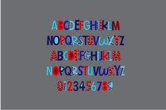 Whimsy Red, White, and Blue Color Font Product Image 2