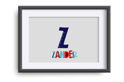 Whimsy Red, White, and Blue Color Font Product Image 3