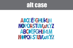 Whimsy Red, White, and Blue Color Font Product Image 6