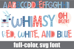 Whimsy Red White and Blue Too Color Font Product Image 1