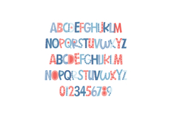 Whimsy Red White and Blue Too Color Font Product Image 5