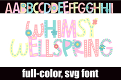Whimsy Wellspring Color Font Product Image 1