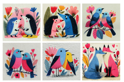 Whimsical Valentine Digital Paper,40 High Quality PNG &amp; JPEG Product Image 7