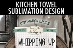 Whipping Up Holiday Cheer Mixer | Towel Sublimation Design Product Image 2