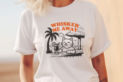 Whisker Me Away SVG Tropical Cat Cocktail Funny PNG Design Product Image 2