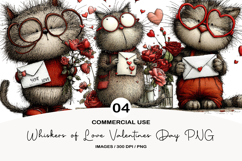 Whiskers of Love Valentines Day PNG Product Image 1