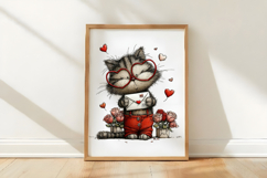 Whiskers of Love Valentines Day PNG Product Image 3