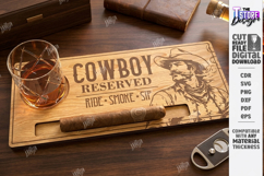 Whiskey and Cigar Holder Laser Cut Bundle | Serving Tray SVG Product Image 17