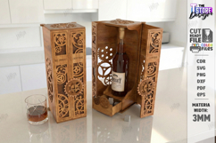 Whiskey Gift Box Laser Cut | Whiskey Vintage Box | Men's SVG Product Image 1