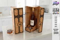Whiskey Gift Box Laser Cut | Whiskey Vintage Box | Men's SVG Product Image 1