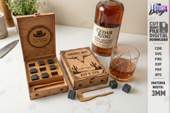 Whiskey Stones Storage Box Bundle | Whiskey Accessories SVG Product Image 13