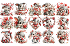 Whimsical Easter Bunny PNG Bundle, Easter Sublimation PNG Product Image 4