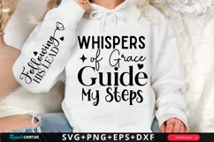 Whispers Of Grace Guide Sleeve SVG, Christian SVG Design Product Image 1