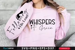 Whispers Of Grace Sleeve SVG, Christian SVG Design Product Image 1