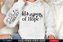 Whispers Of Hope Sleeve SVG, Christian SVG Design Product Image 1