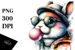 Colorful Bunny with Hat | Clipart Product Image 3