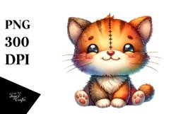 Smiling Plush Cat | Sublimation | Clipart Product Image 3
