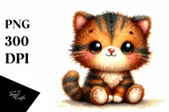 Cute Baby Plush Cat Sewed Clipart Product Image 3