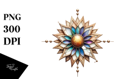 Wooden Sunflower PNG Product Image 1