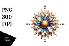 Wooden Sunflower PNG Product Image 1