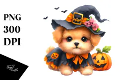 Cute Dog Dressed for Halloween, 20 oz Tumbler Product Image 1