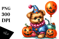 Cute Baby Dog Halloween Clipart Product Image 1