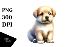 Cute Baby Puppy PNG Product Image 1