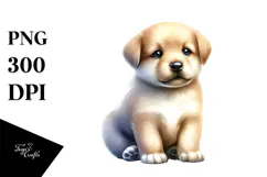 Cute Baby Puppy PNG Product Image 1