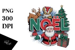 Retro Noel Christmas Png, Noel Christmas File PNG Product Image 5