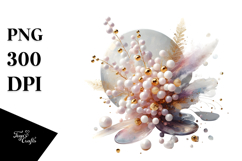 Abstract Golden Heather PNG Product Image 1