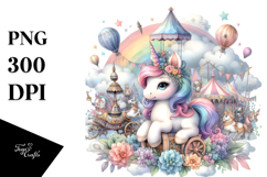 colorful Baby Unicorn at Medieval Festival Product Image 1