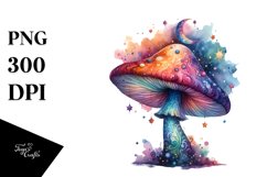 Magical Celestial Mushroom Clipart Product Image 1