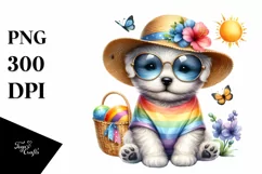 Colorful Puppy Sun es Clipart Product Image 1
