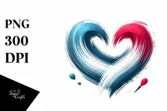 Simple Vintage Heart, Transparent PNG Product Image 1