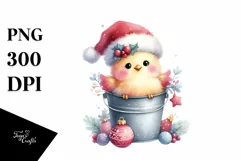 Cute Donkey with Santa Hat, Transparent PNG Product Image 1