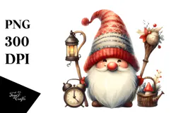 Vintage Quirky Gnome PNG Product Image 1