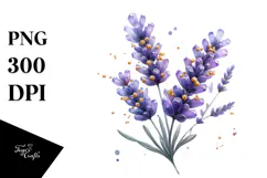 y Lavender Watercolor PNG Product Image 1