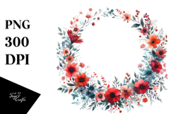 Vibrant Floral Frame Product Image 1