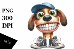 Expressive Goofy Smile Caricature Human Like | Clipart Product Image 1