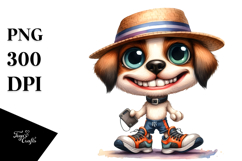 Expressive Goofy Smile Caricature | Clipart Product Image 1