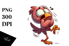Silly Cartoon Bird PNG Product Image 1