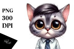 Funny Baby Cat with Hat PNG Product Image 1