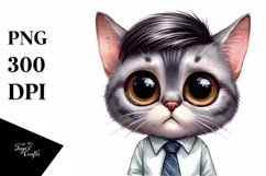 Funny Baby Cat with Hat PNG Product Image 1