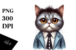 Cat in suit| Clipart Product Image 3