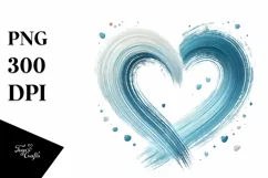 Vintage Heart Art, PNG Product Image 1